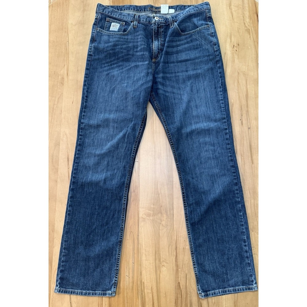 Cinch Mens Silver Label Relaxed Straight Leg Jeans 38 X 34 Dark Wash